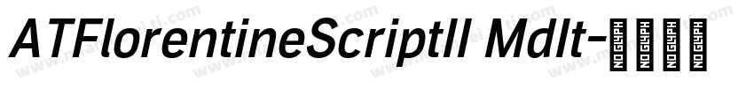 ATFlorentineScriptII MdIt字体转换